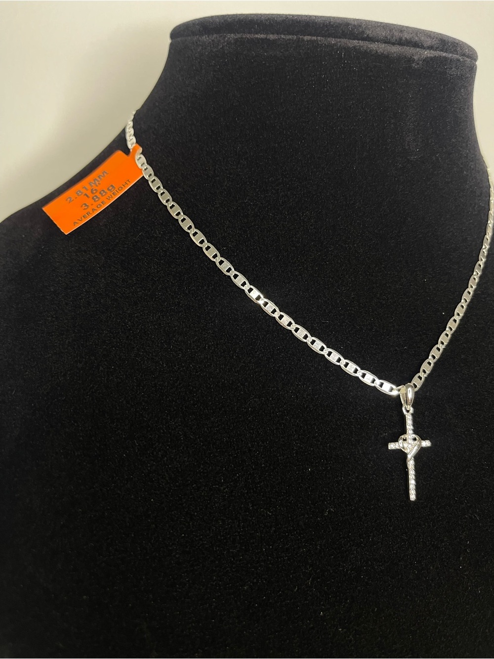 Solid Sterling Silver 925 Italy Valentino Chain